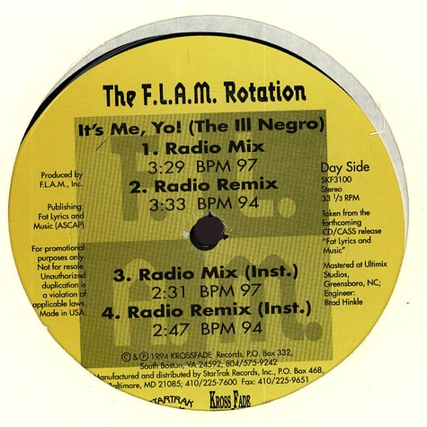 The F.L.A.M. Rotation - It's Me, Yo!