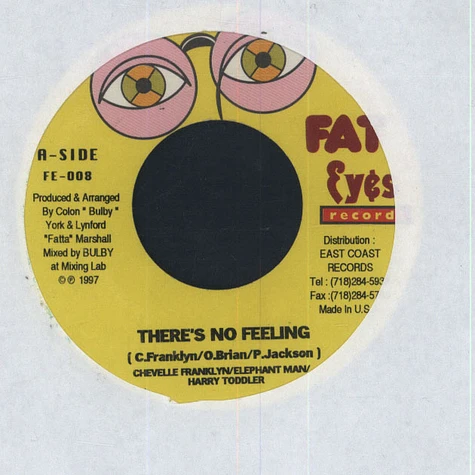 Elephant Man/ Harry Toddler/ Chevelle Franklin - There's no Feeling