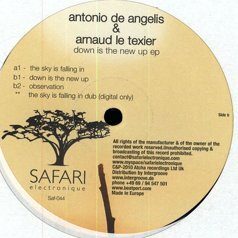 Anotonio De Angelis & Arnaud Le Texier - Down Is The New Up EP
