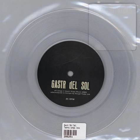 Gastr Del Sol - Twenty songs less