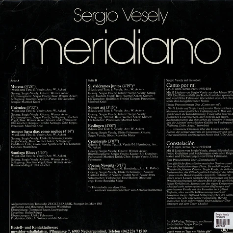 Sergio Vesely - Meridiano