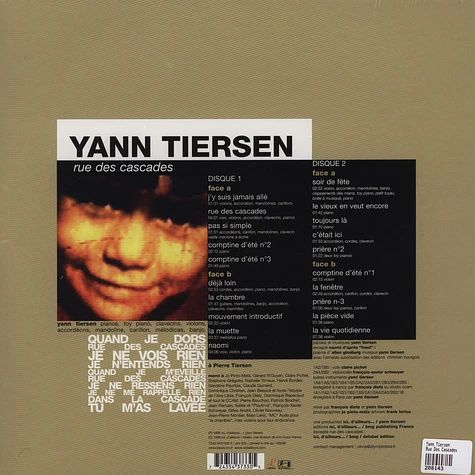 Yann Tiersen - Rue Des Cascades