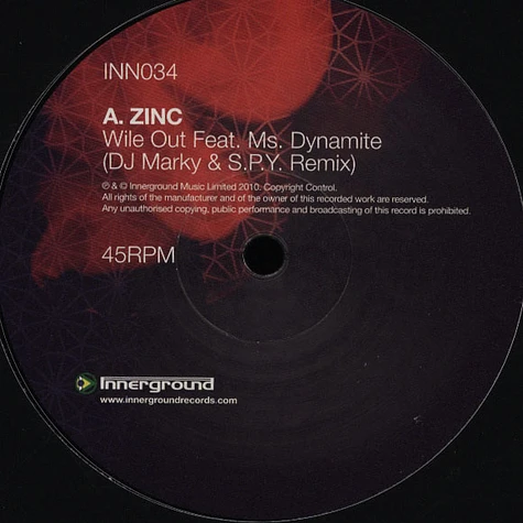 Zinc / DJ Marky & S.P.Y. - Wile Out DJ Marky & SPY Remix / The Doppler Effect