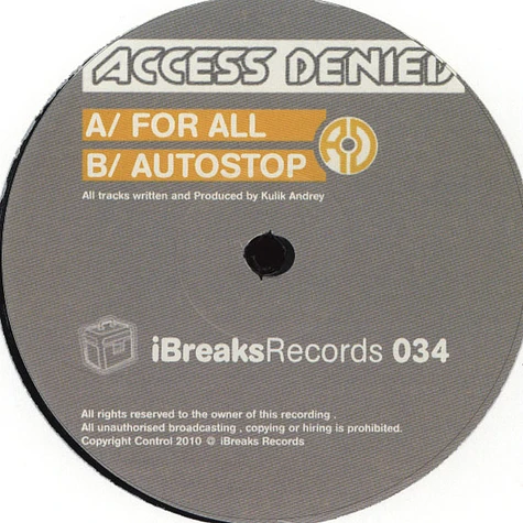 Access Denied - For All / Outer Stop