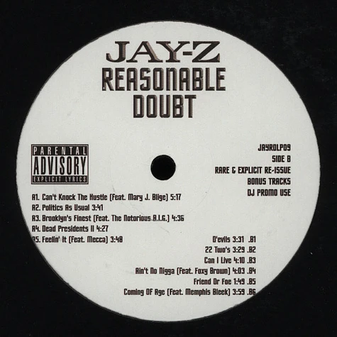 Jay-Z - Reasonable Doubt