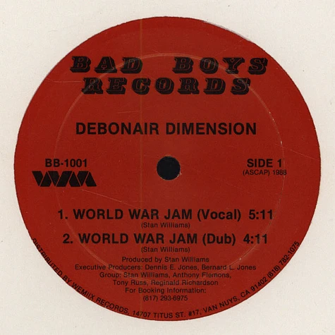 Debonair Dimension - World War Jam / Aids