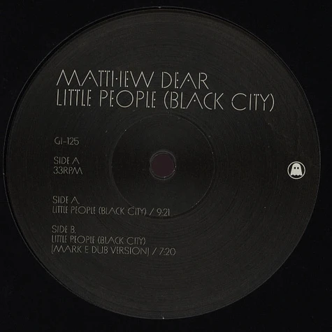 Matthew Dear - Little People (Black City)