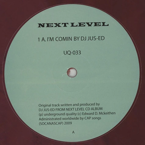 Jus-Ed - I'm Comin Levon Vincent Remix Colored Vinyl Edition