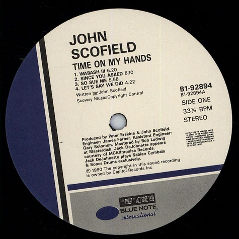 John Scofield - Time On My Hands