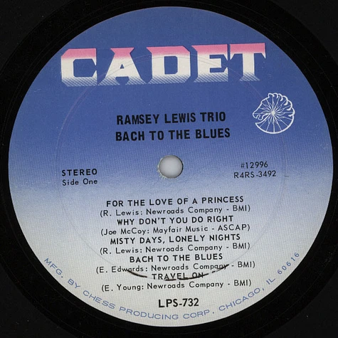 Ramsey Lewis Trio - Bach To The Blues