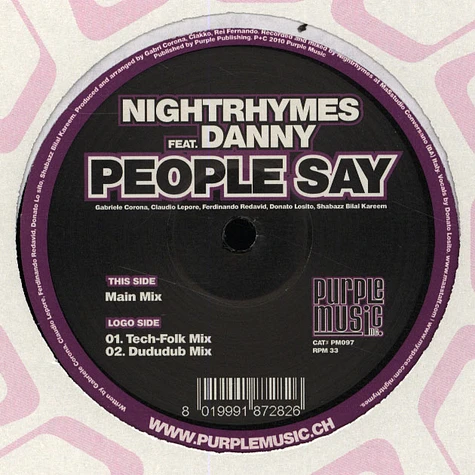 Nightrhymes - People Say