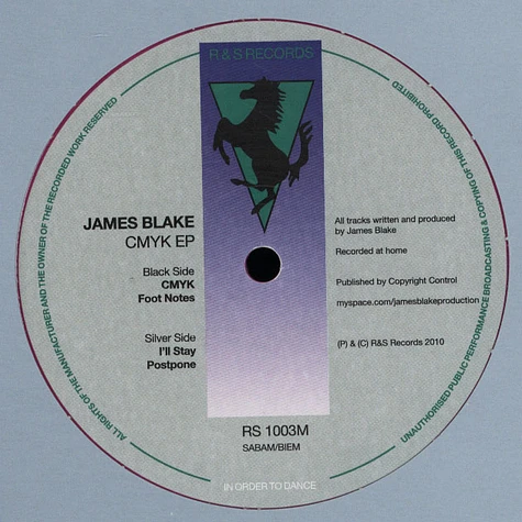 James Blake - CMYK EP Limited Edition Magenta Vinyl