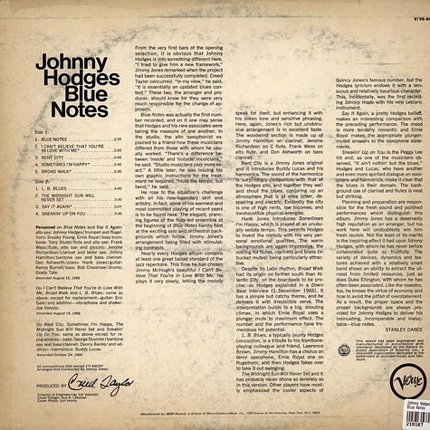 Johnny Hodges - Blue Notes