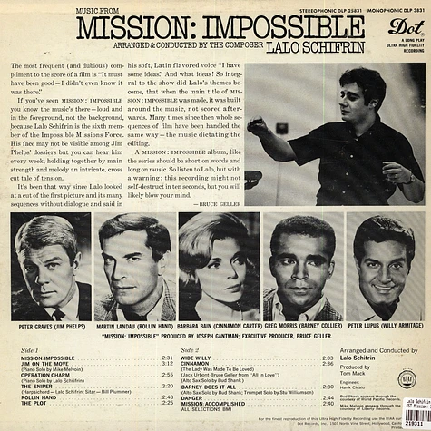 Lalo Schifrin - OST Mission: Impossible