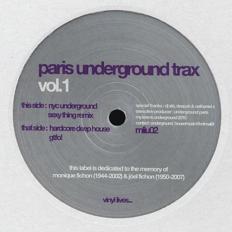Paris Underground Trax - Volume 1