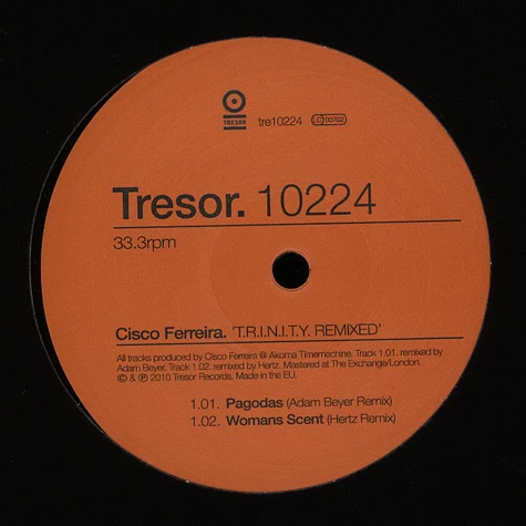 Cisco Ferreira a.k.a. The Advent - T.r.i.n.i.t.y. Remixes