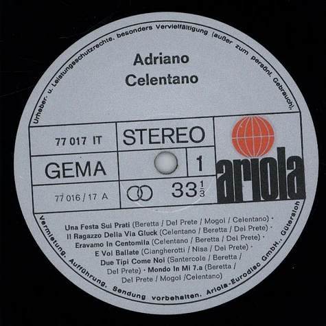 Adriano Celentano - Adriano Celentano