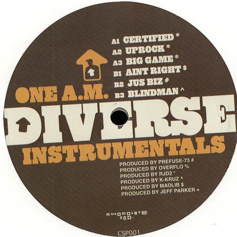 Diverse - One A.M. Instrumentals