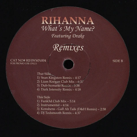 Rihanna - What's My Name Remixes