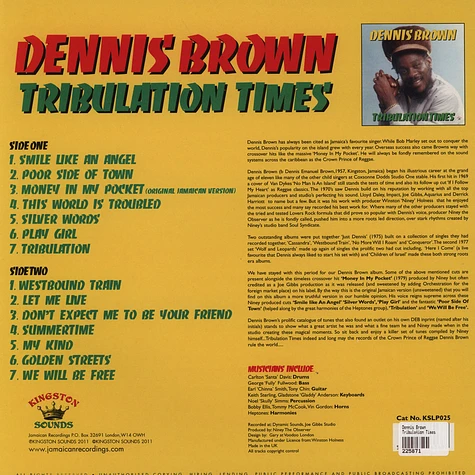 Dennis Brown - Tribulation Times