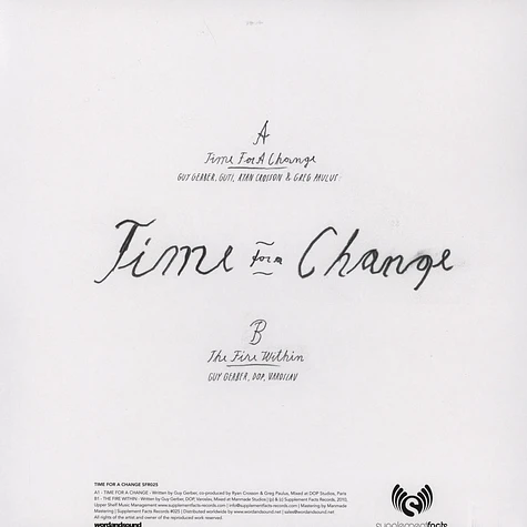 V.A. (Guy Gerber) - Time For A Change