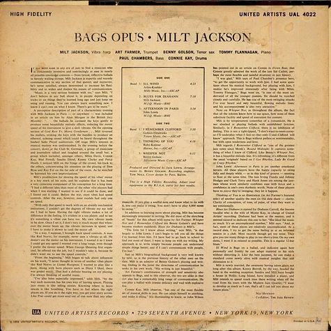 Milt Jackson - Bags' Opus