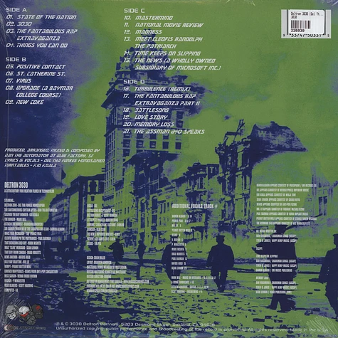 Deltron 3030 (Del The Funky Homosapien, Dan The Automator & Kid Koala) - 3030 Black Vinyl Edition
