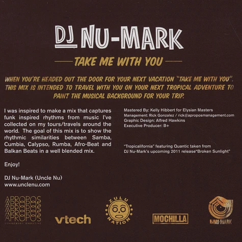 DJ Nu-Mark - Take Me With You