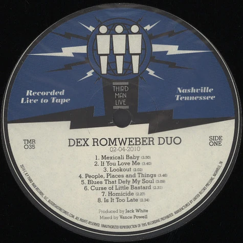 Dex Romweber Duo - Live From Third Man