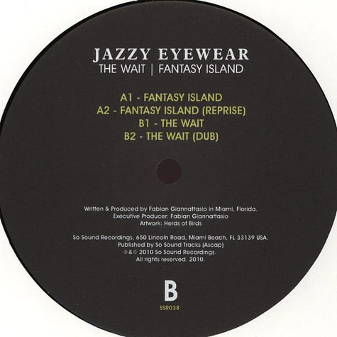 Jazzy Eyewear - The Wait / Fantasy Island