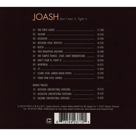 Joash - Don't Fear It, Fight It
