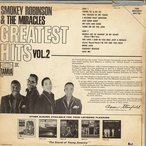 Smokey Robinson & The Miracles - Greatest Hits Vol.2