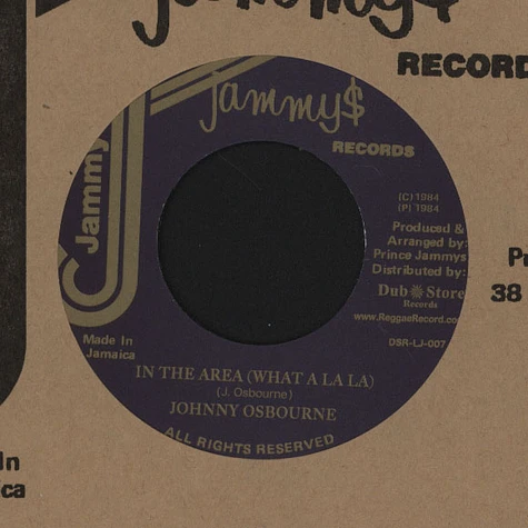 Johnny Osbourne - In The Area (What A La La)