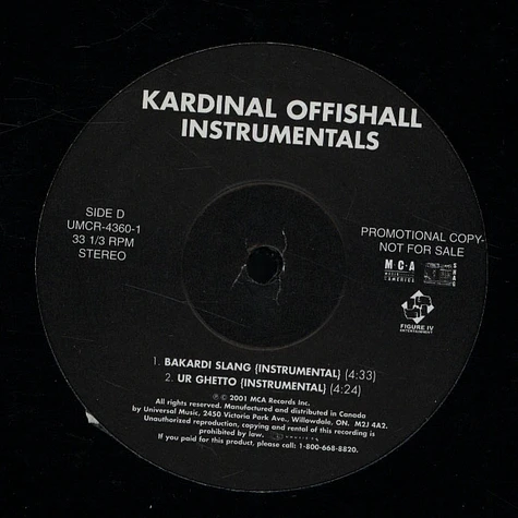 Kardinal Offishall - Instrumentals