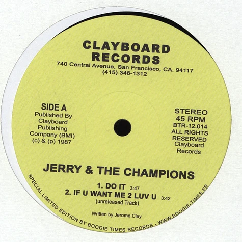 Jerry & The Champions - Do It