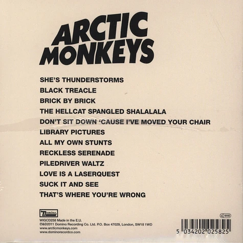 Arctic Monkeys - Suck It And See