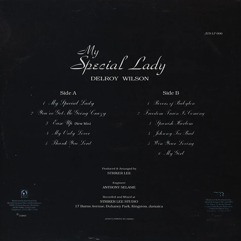 Delroy Wilson - My Special Lady