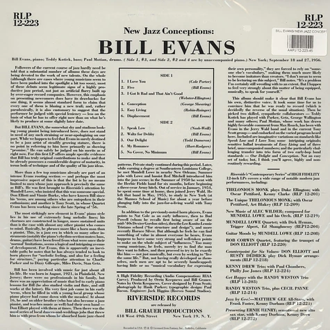 Bill Evans - New Jazz Conceptions