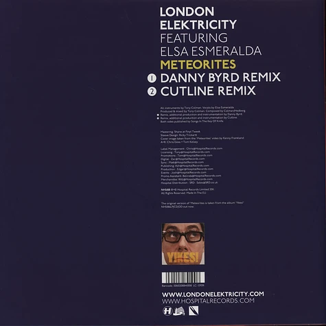 London Elektricity - Meteorites Danny Byrd & Cutline Remixes