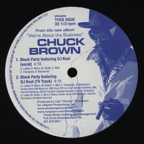 Chuck Brown - Block Party Feat. DJ Kool