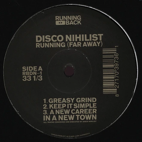 Disco Nihilist - Running (Far Away) EP