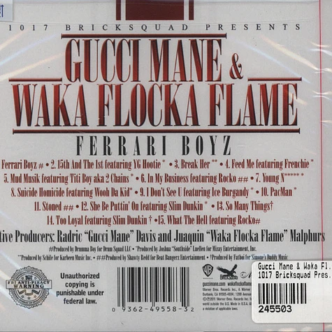 Gucci Mane & Waka Flocka Flame - 1017 Bricksquad Presents: Ferrari Boyz