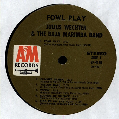 Julius Wechter And Baja Marimba Band - Fowl Play