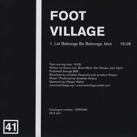 Foot Village / Super Khoumeissa - Split Series #21
