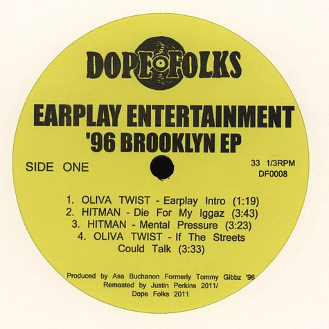 Earplay Entertainment - 96 Brooklyn EP