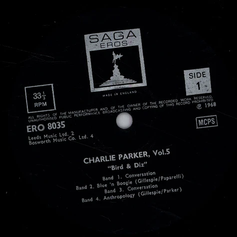 Charlie Parker - Vol. 5 / Bird And Diz