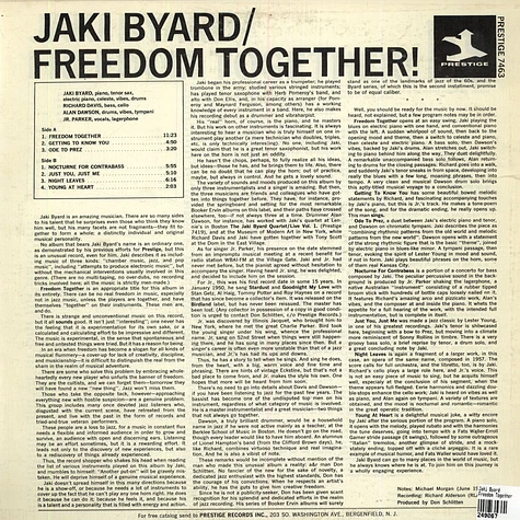 Jaki Byard - Freedom Together