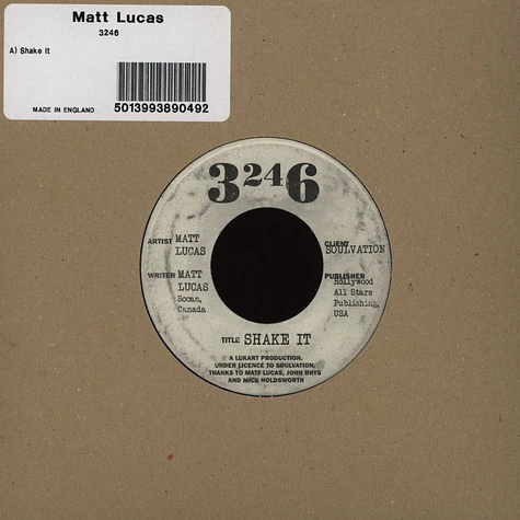 Matt Lucas - Shake It