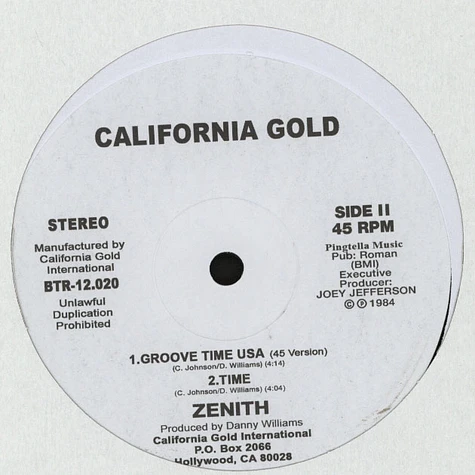 Zenith - Groove Time USA