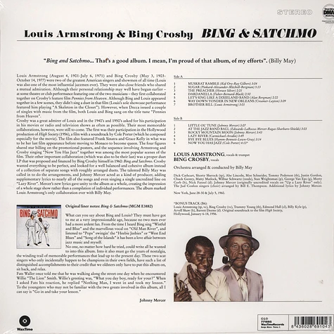 Louis Armstrong & Bing Crosby - Bing & Satchmo